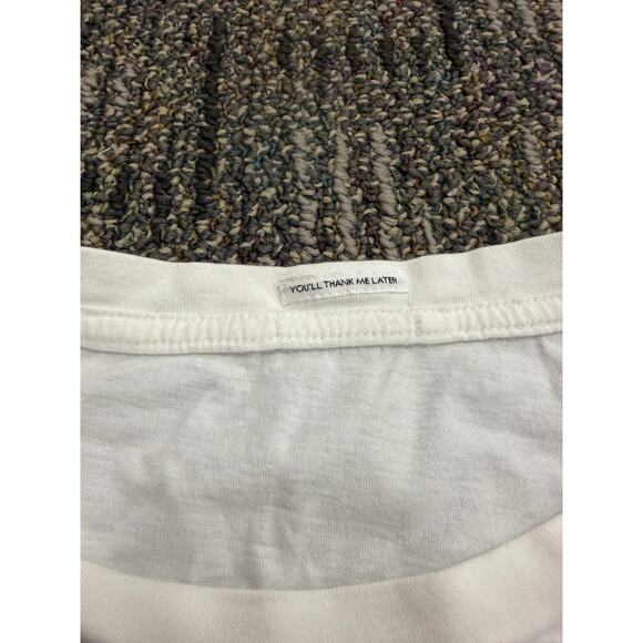 MOTHER Goodie Tee Shirt Au Revoir Womens XS/S (mended) - Picture 4 of 5